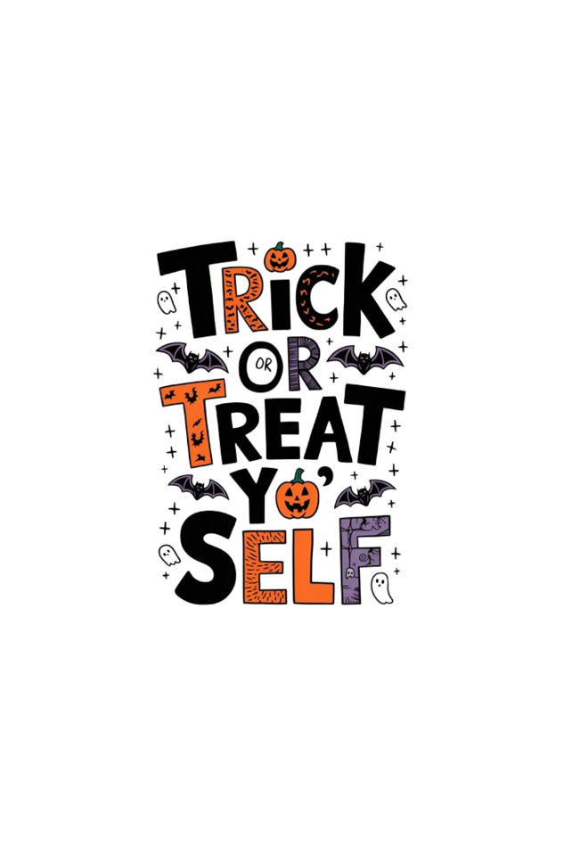 Trick Or Treat yo Self Oversized Regular Terry T-shirt