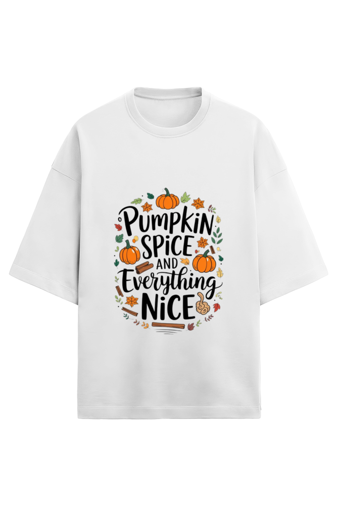 Pumpkin Spice And Everything Nice Oversized Classic T-Shirt
