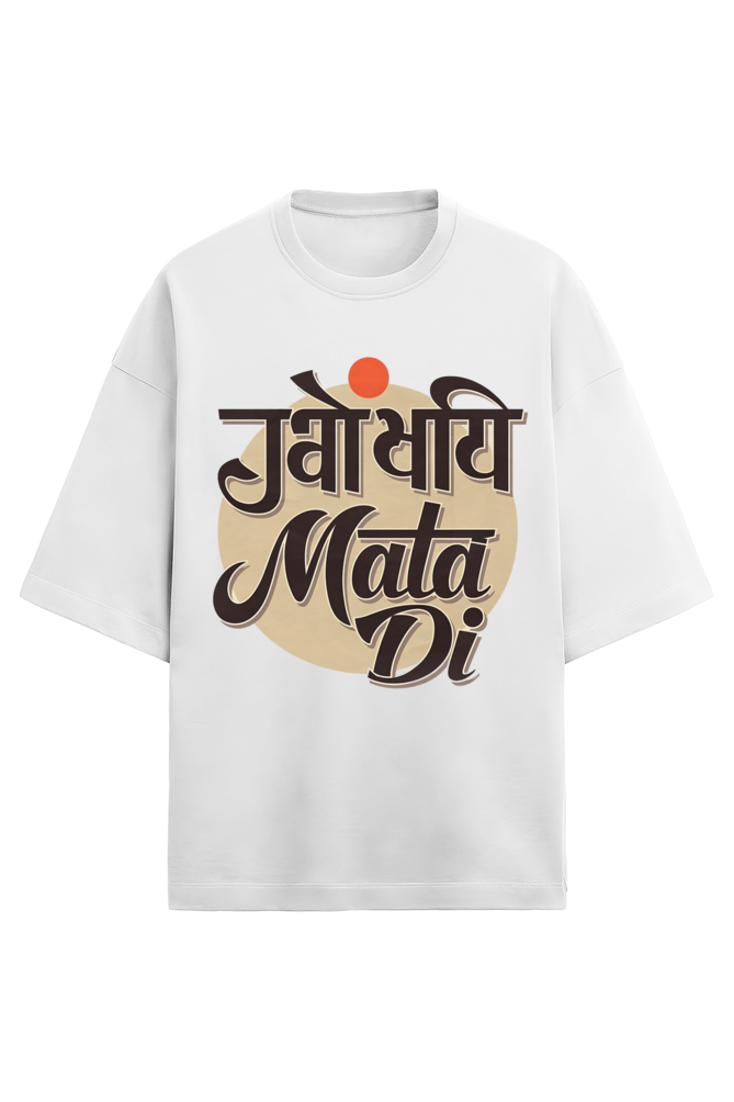 Jai Mata Di Terry Oversized Classic T-Shirt for women