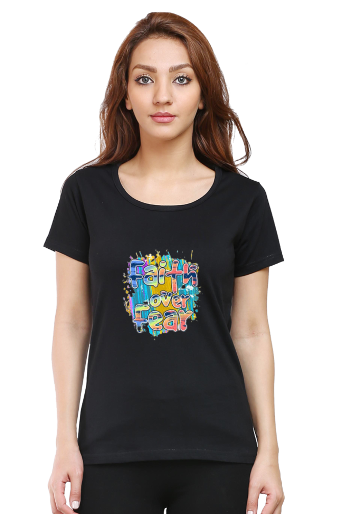 Faith Over Fear Multi Relaxed Fit t-shirt