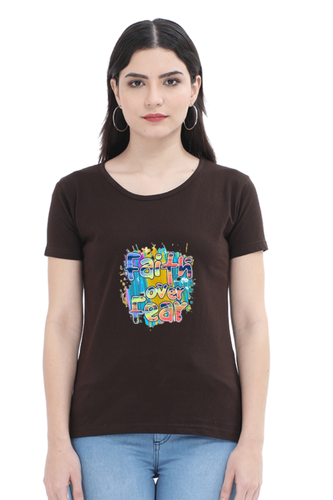 Faith Over Fear Multi Relaxed Fit t-shirt