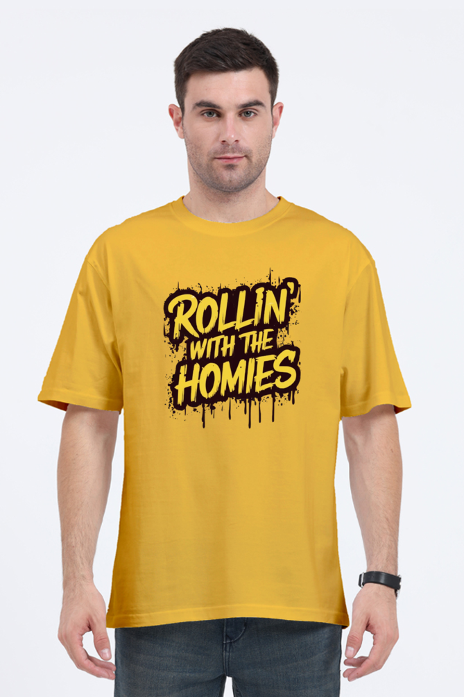 Rollin With Homies Unisex Classic Oversized T-shirts