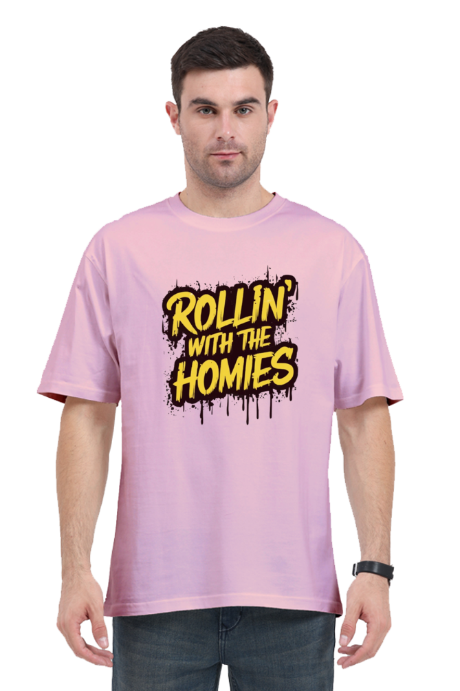 Rollin With Homies Unisex Classic Oversized T-shirts