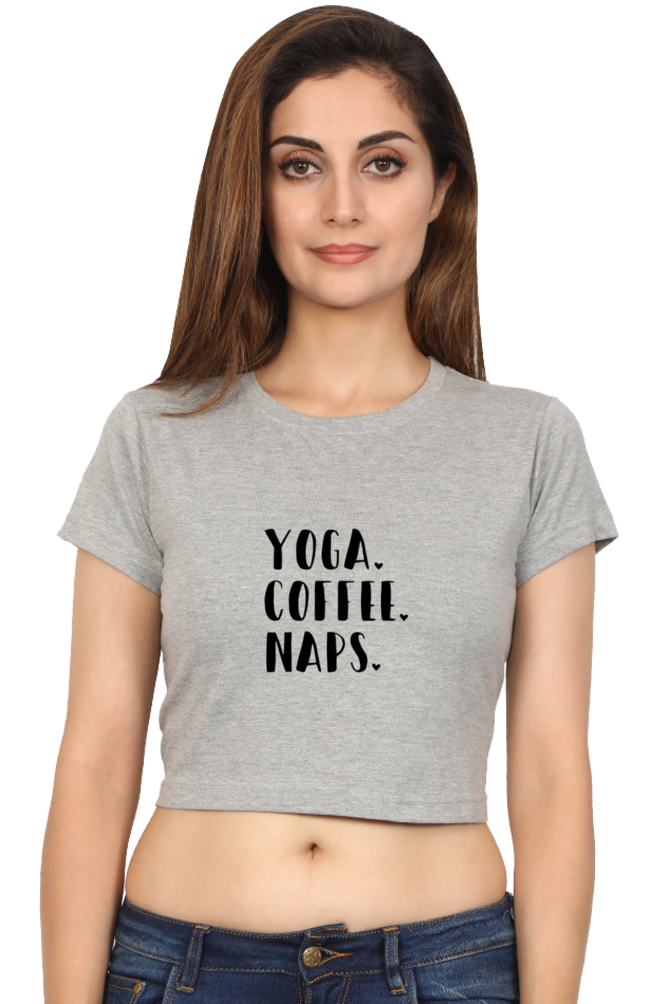 Yoga Coffee Naps Combo Quotes T-Shirt