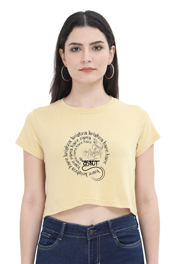 Shri Krishan Reglar Fit Crop Top