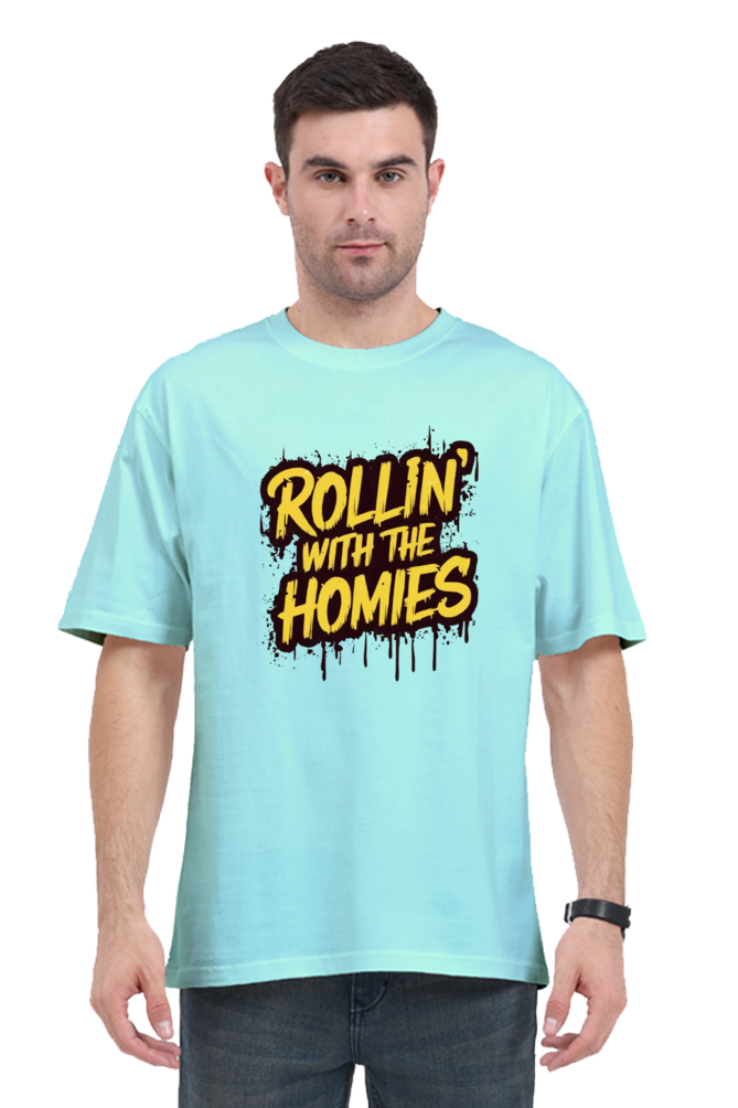 Rollin With Homies Unisex Classic Oversized T-shirts
