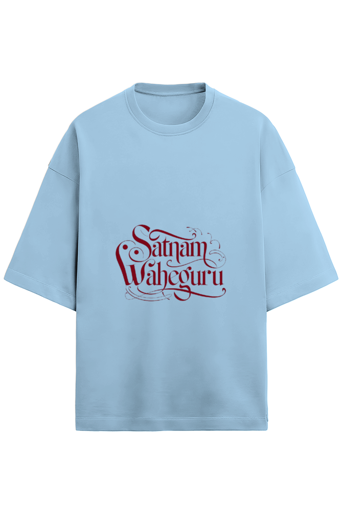 Satnam Waheguru Ji Maharaj - Unisex Terry Oversized T-Shirt