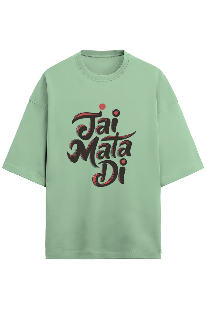 Jai Mata Di Terry Oversized Classic T-Shirt For Women