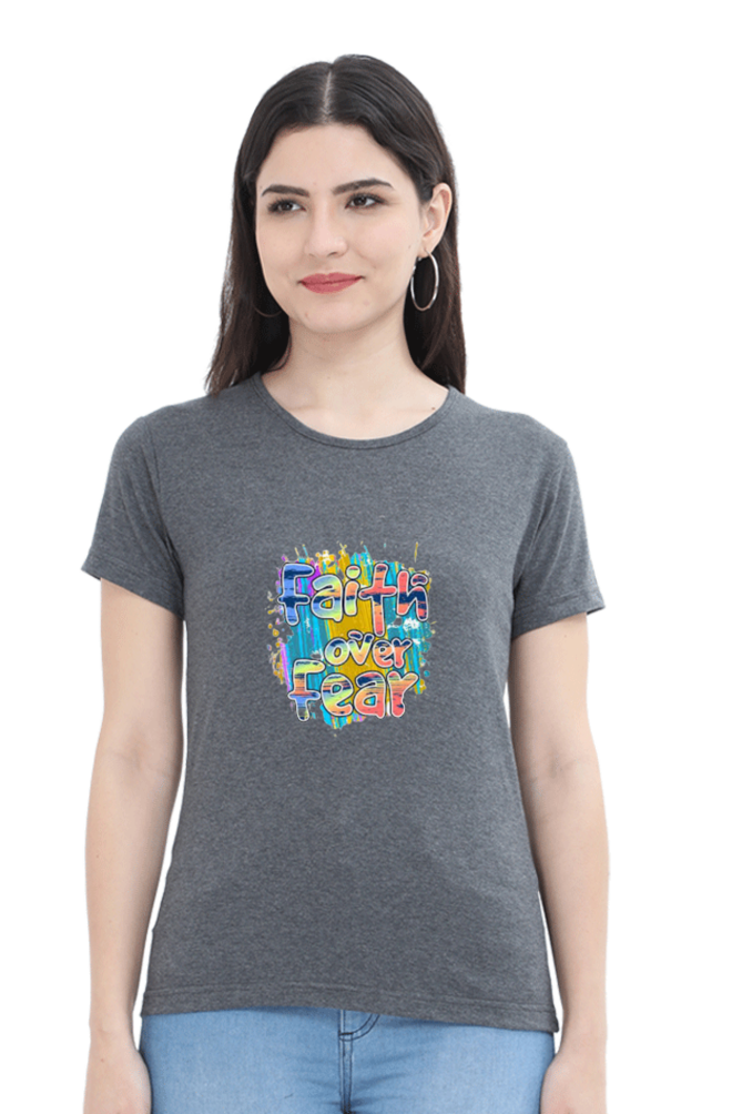 Faith Over Fear Multi Relaxed Fit t-shirt