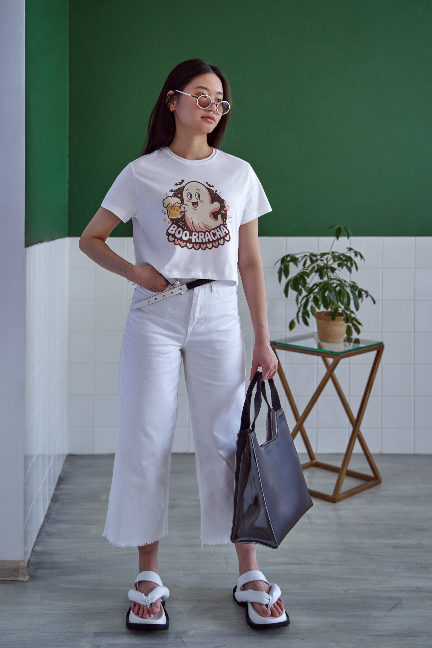 Cute Boo-Raacha - Crop Top