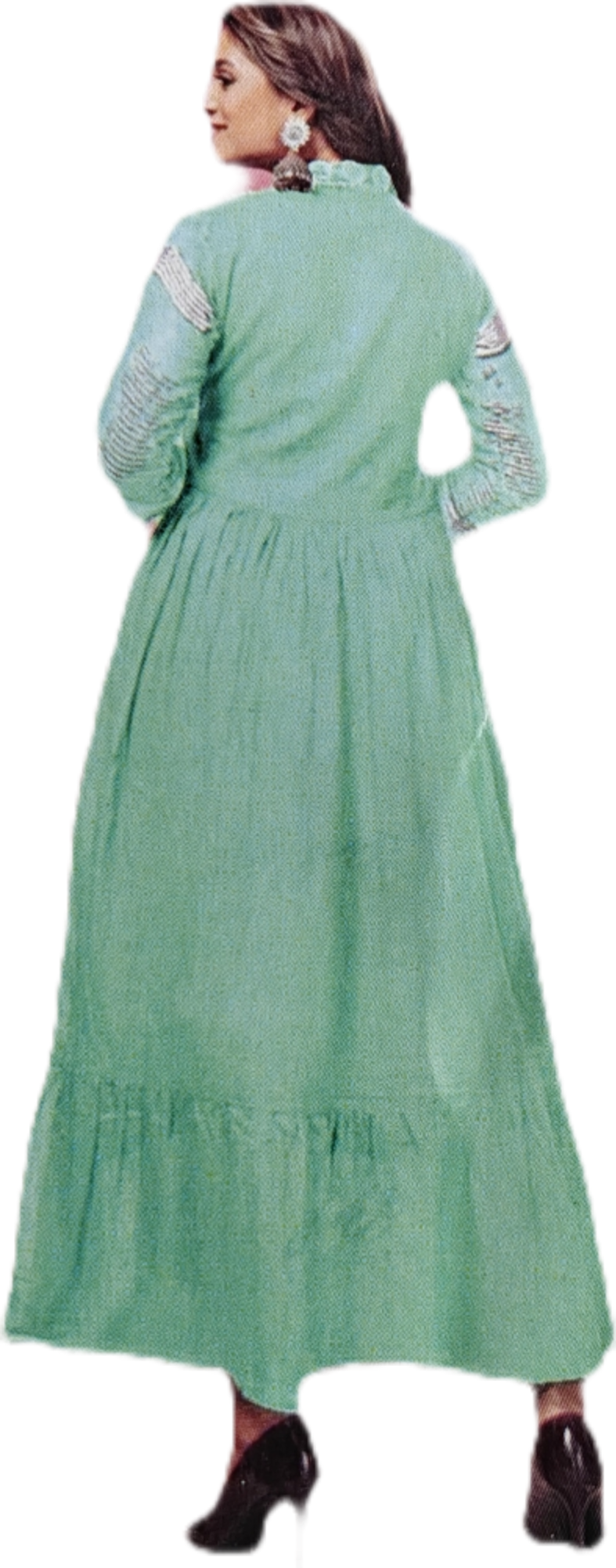 Mint Green Embroidered Dress