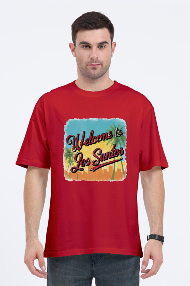 Welcome To Los Santos Unisex Regular Classic Oversized T-shirt