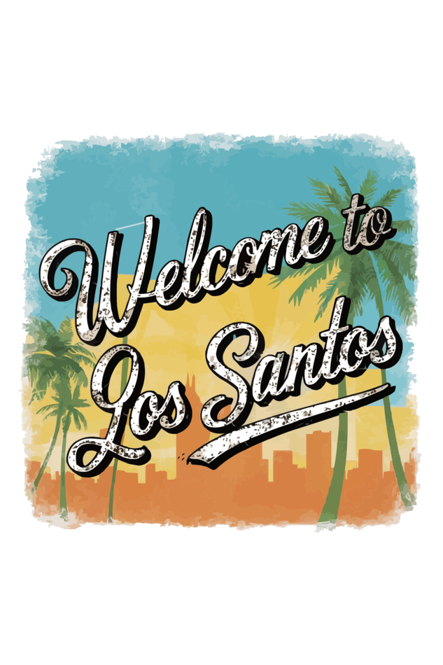 Welcome To Los Santos Unisex Regular Classic Oversized T-shirt