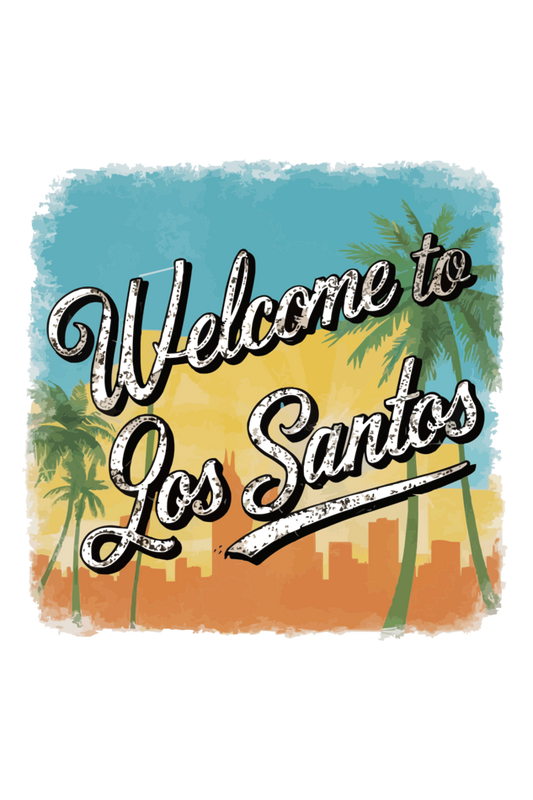 Welcome To Los Santos Unisex Regular Classic Oversized T-shirt