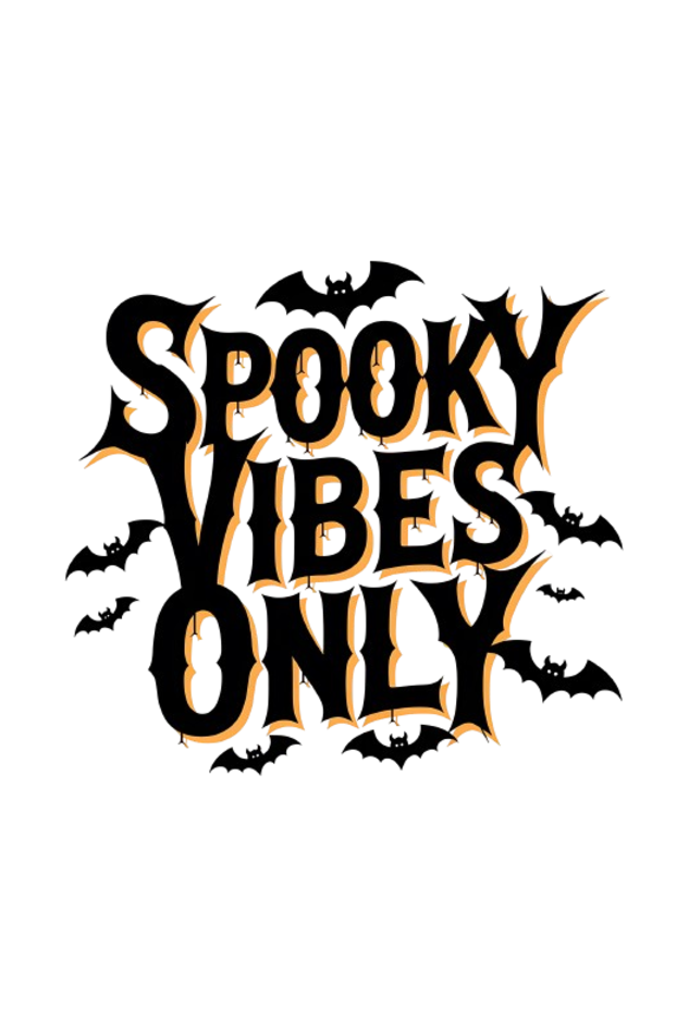 Spooky Vibe Only Round Neck Classic T-Shirt - Women