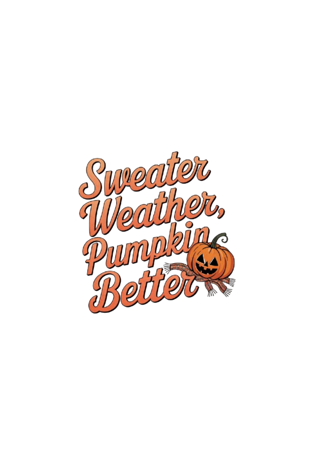 Sweater Weather Pumpkin Better Oversized Terry Regular Classic T-Shirt