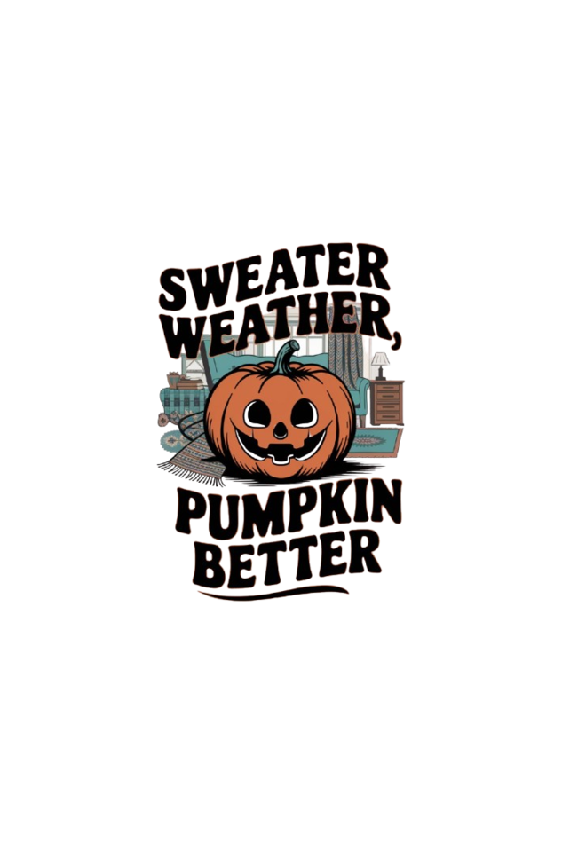 Sweater Weather Pumpkin Better Oversized Terry Regular Classic T-Shirt