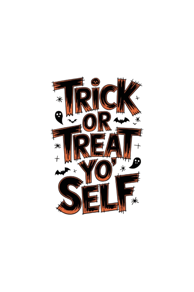 Trick Or Treat yo' Self Terry Oversized Regular T-Shirt - Unisex