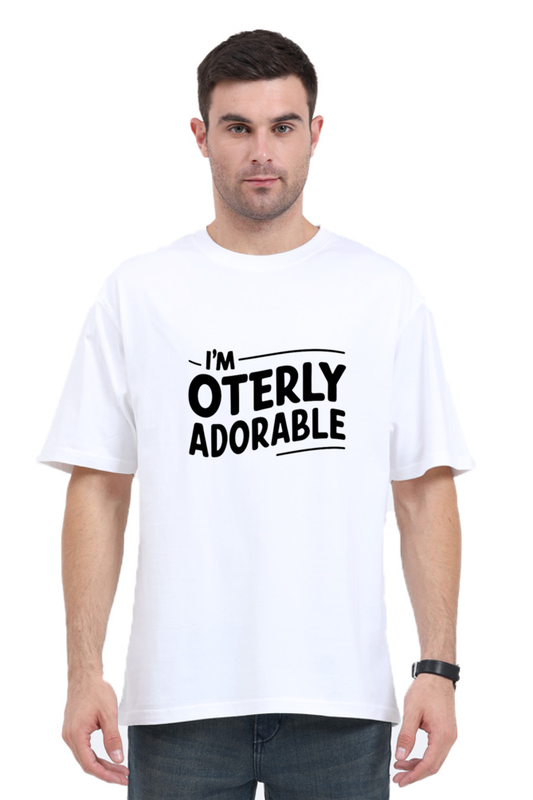 I'M Otterly Adorable Unisex Oversized T-Shirt - Men & Women