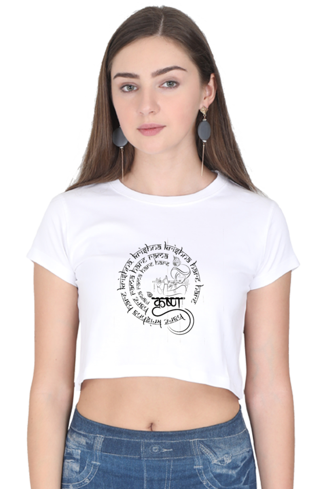 Shri Krishan Reglar Fit Crop Top