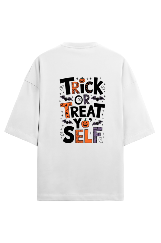 Trick Or Treat yo Self Oversized Regular Terry T-shirt