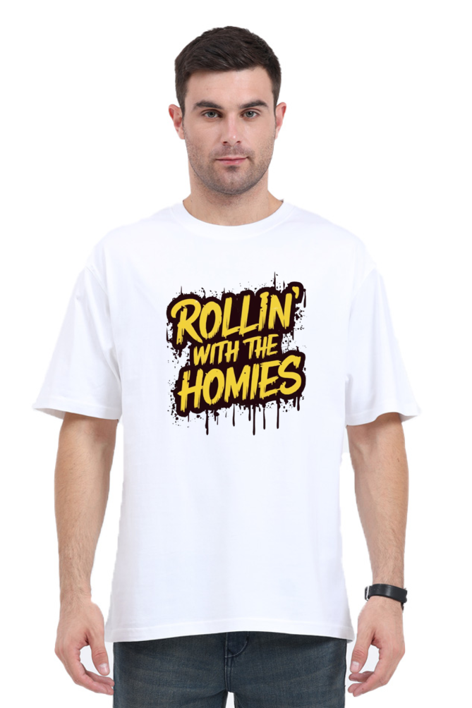 Rollin With Homies Unisex Classic Oversized T-shirts