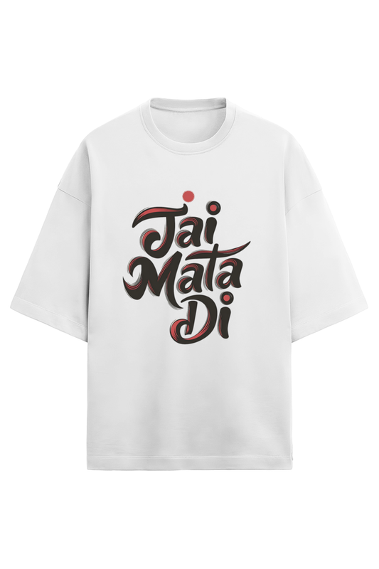Jai Mata Di Terry Oversized Classic T-Shirt For Women