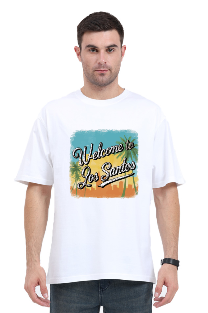 Welcome To Los Santos Unisex Regular Classic Oversized T-shirt