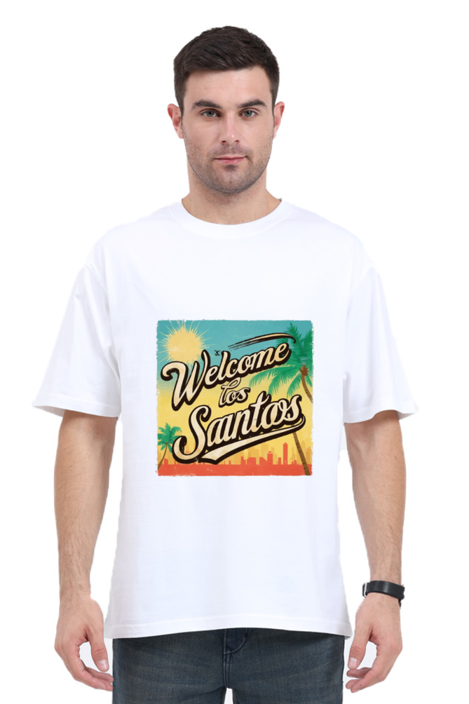 Welcome To Los Santos Regular Unisex Classic Oversized T-shirt