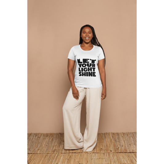 Let's Your Light Shine Black Regular Women's T-shirt