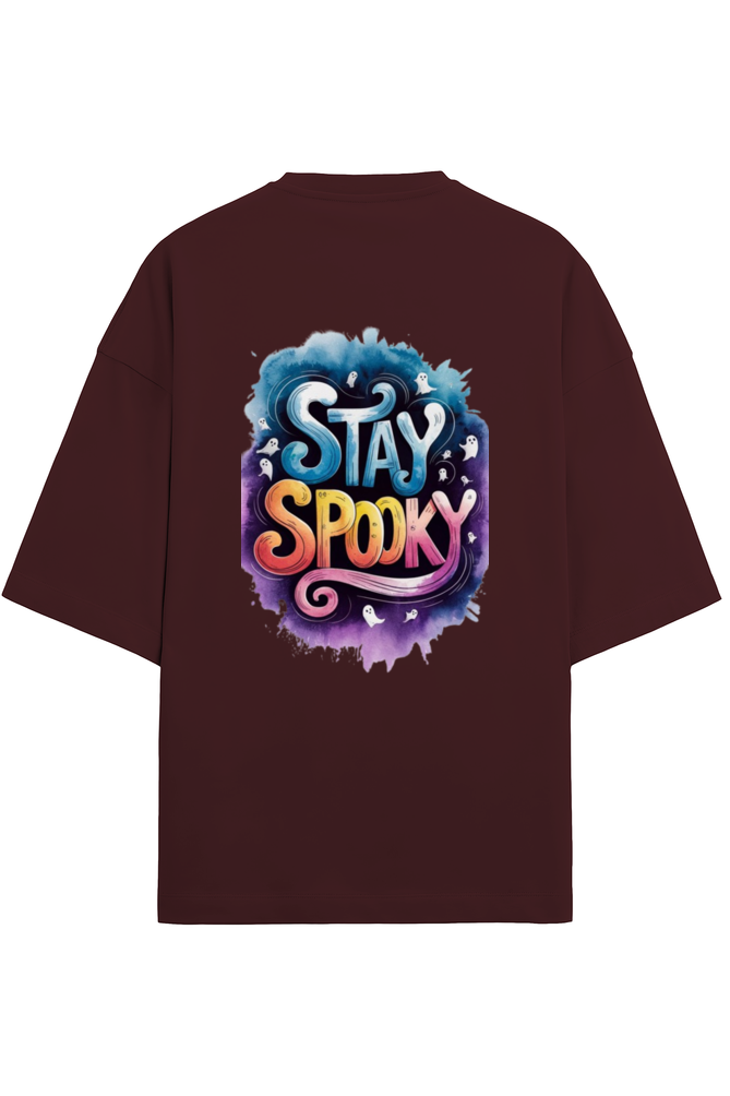 Stay Spooky Terry Oversized T-Shirt For Women