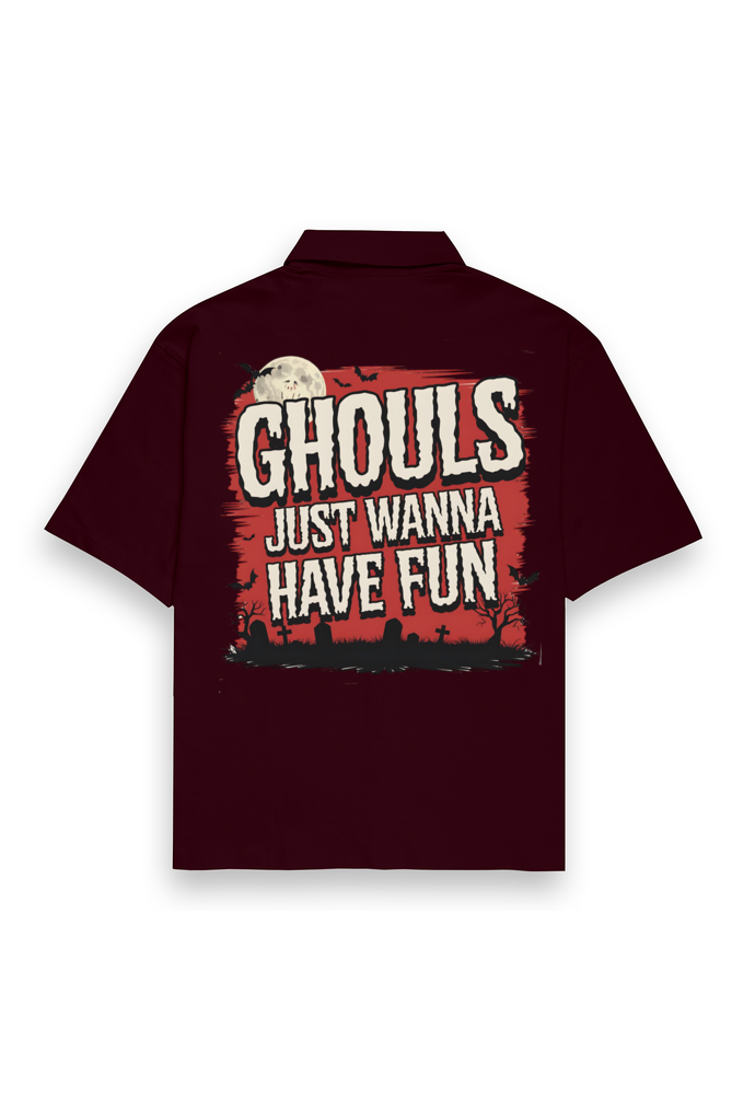 Ghouls Just Wanna Have Fun Oversized Regular Classic Shirt