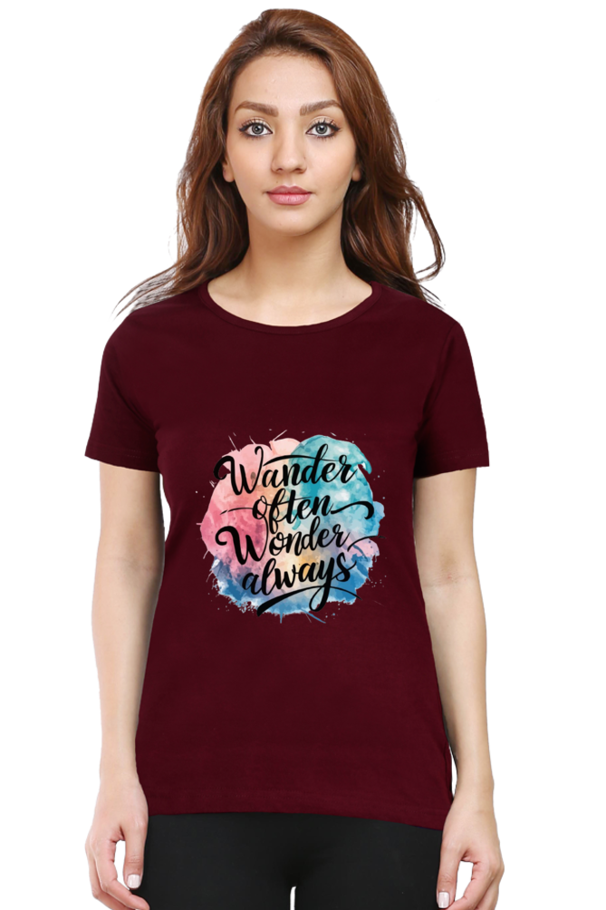 Wander Often Wonder Always Relax Half Sleeve Classic Tshirt