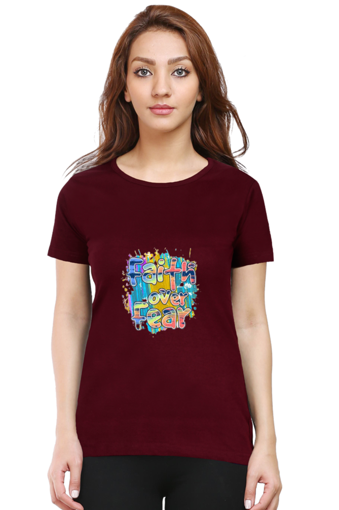 Faith Over Fear Multi Relaxed Fit t-shirt