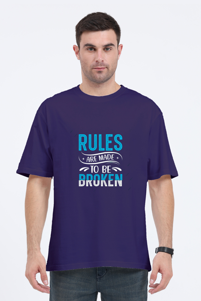 Rules are made to be broken oversized T-shirt - Unisex