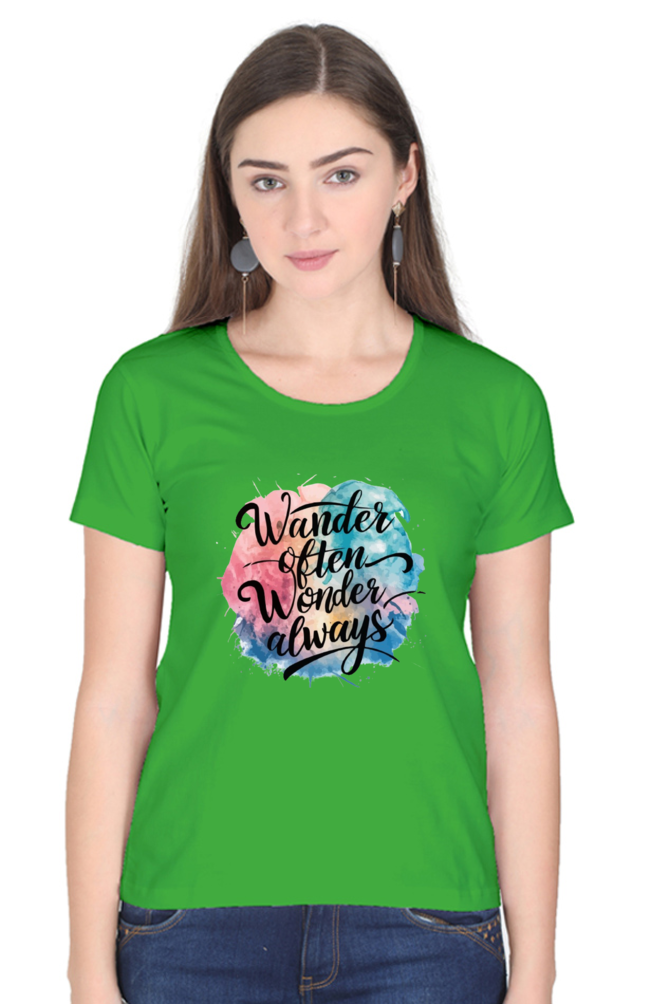 Wander Often Wonder Always Relax Half Sleeve Classic Tshirt