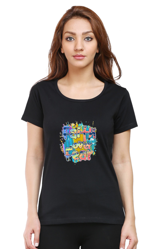 Faith Over Fear Multi Relaxed Fit t-shirt
