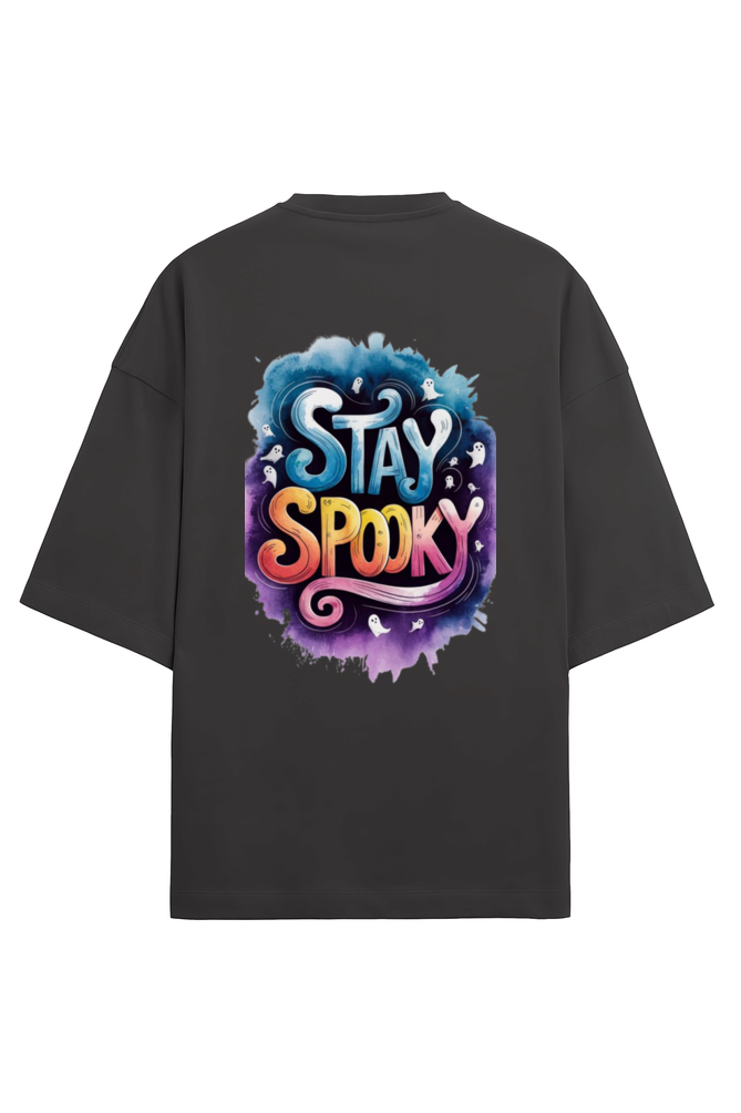 Stay Spooky Terry Oversized T-Shirt For Women