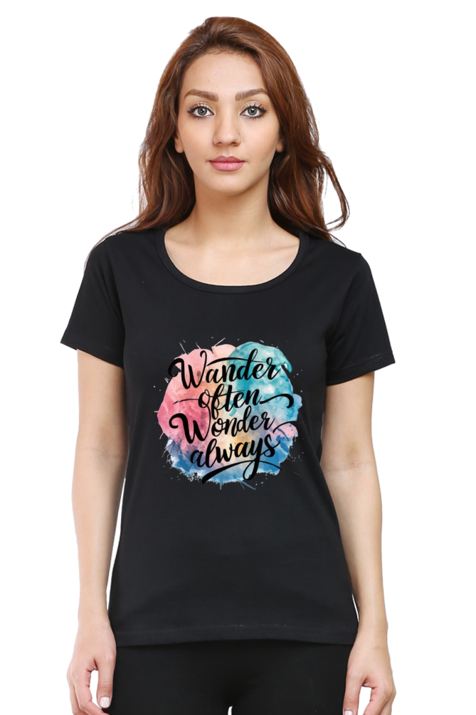 Wander Often Wonder Always Relax Half Sleeve Classic Tshirt