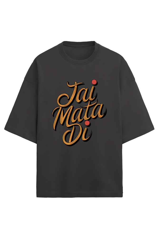 Jai Mata Di Terry Oversized Classic Tshirt For Women