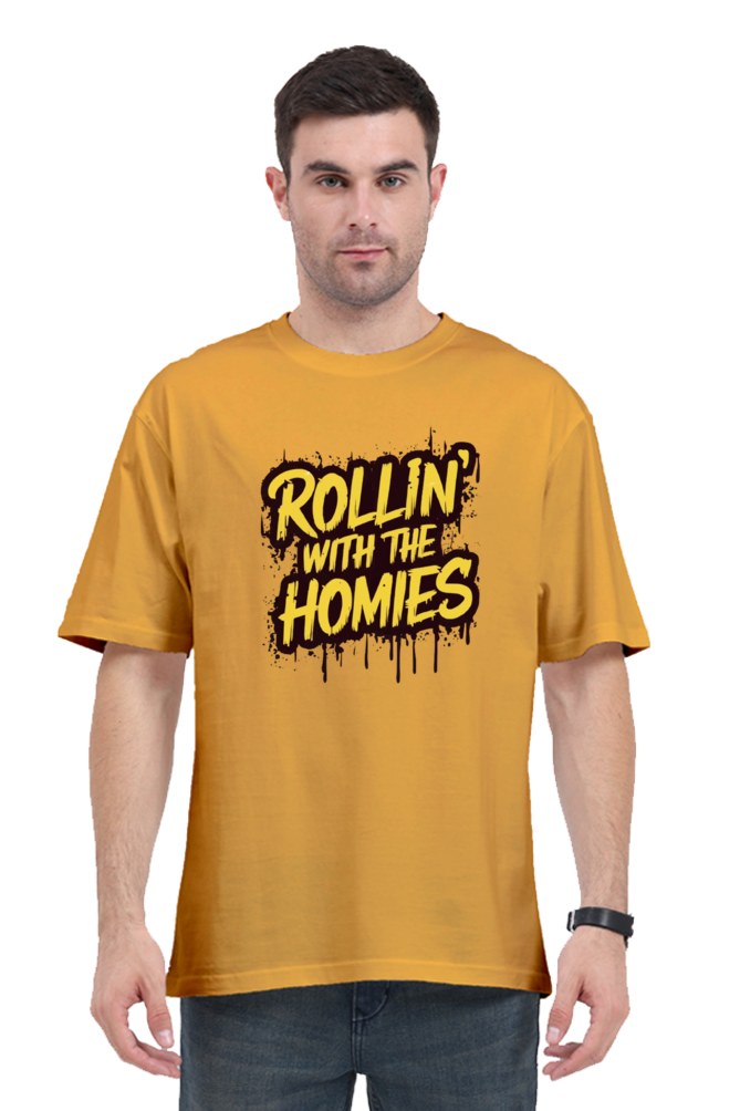 Rollin With Homies Unisex Classic Oversized T-shirts