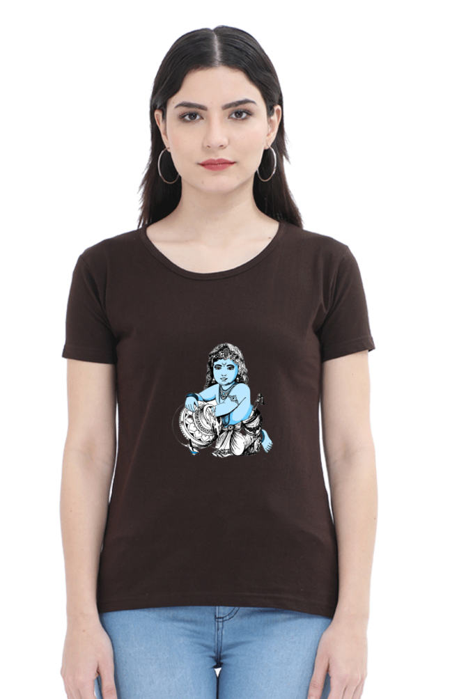 Shri Krishan Krishna tshirt for women's
