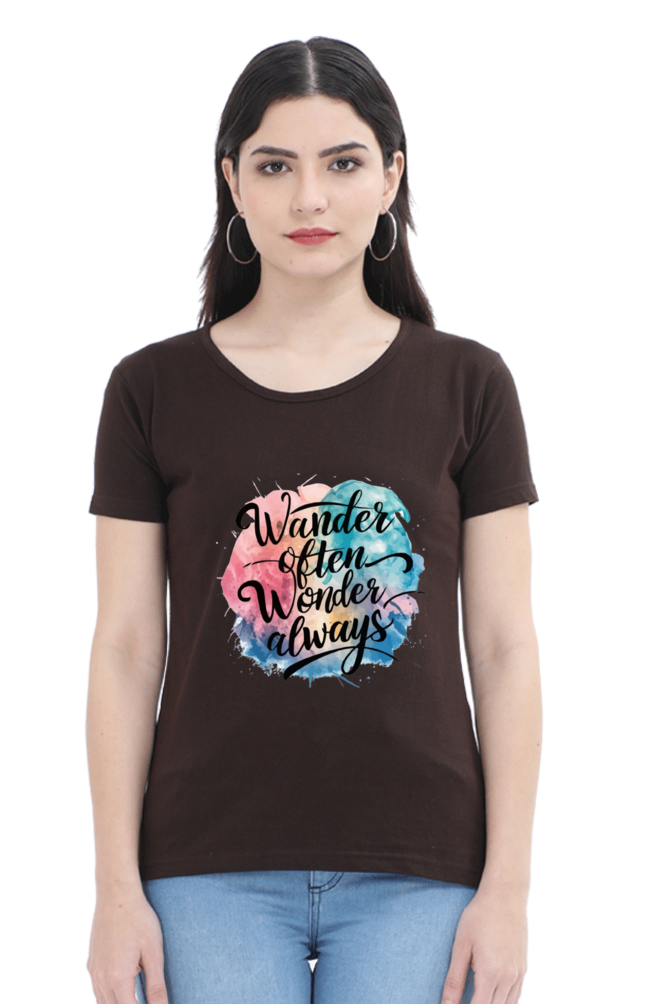 Wander Often Wonder Always Relax Half Sleeve Classic Tshirt