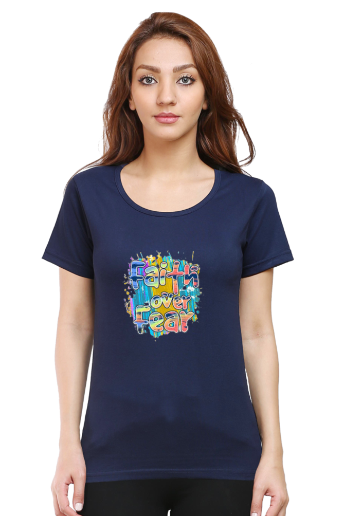 Faith Over Fear Multi Relaxed Fit t-shirt