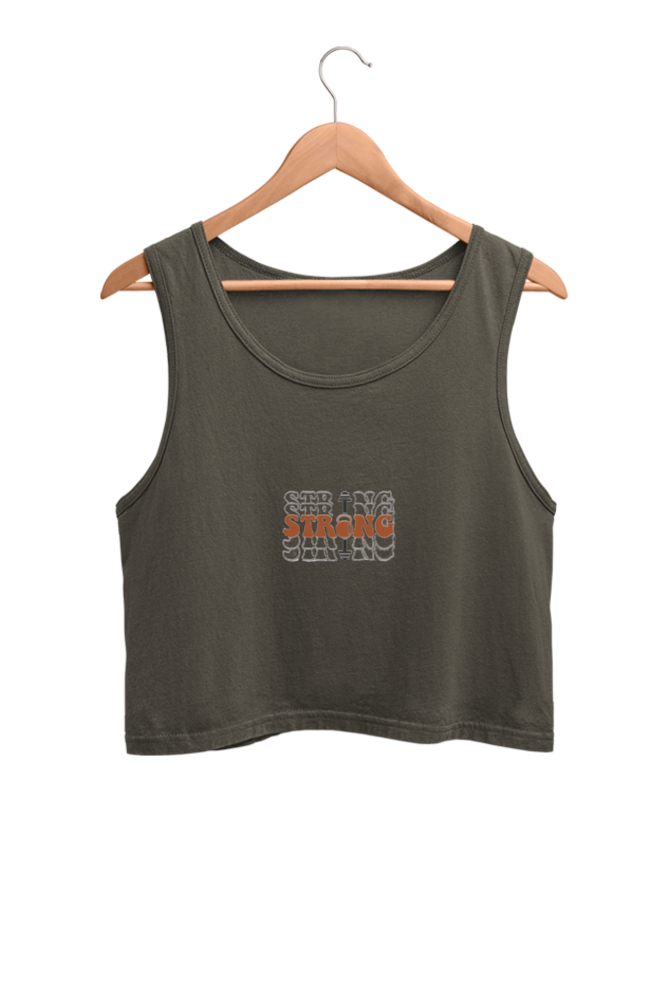Strong - crop tank top