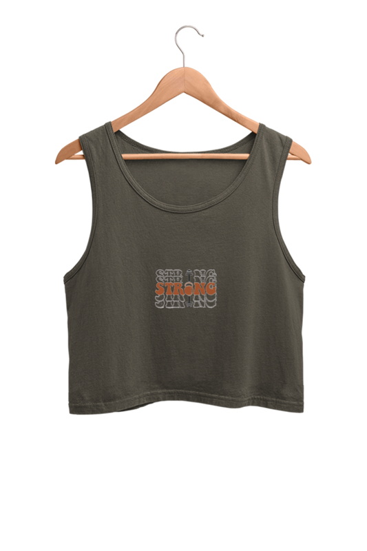Strong - crop tank top
