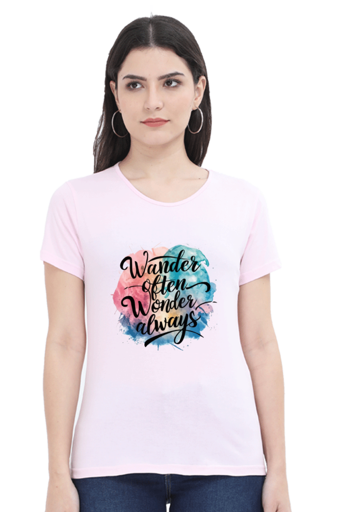 Wander Often Wonder Always Relax Half Sleeve Classic Tshirt