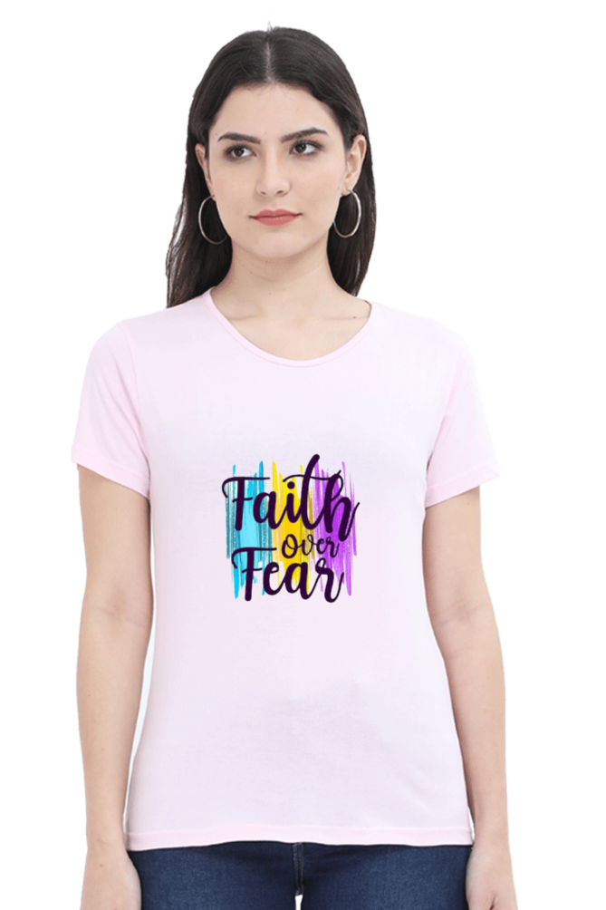 faith over fear DTF Relax Print T-Shirt