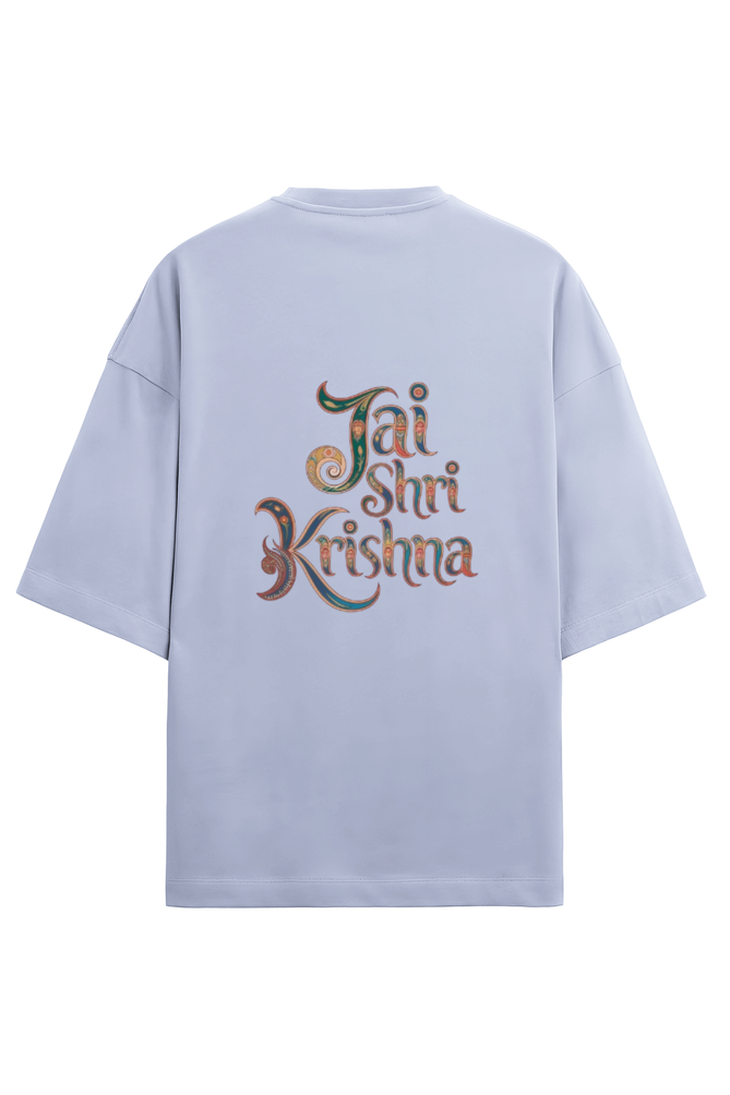 Jai Shree Krishna Mandala Art Oversized Classic T-Shirt