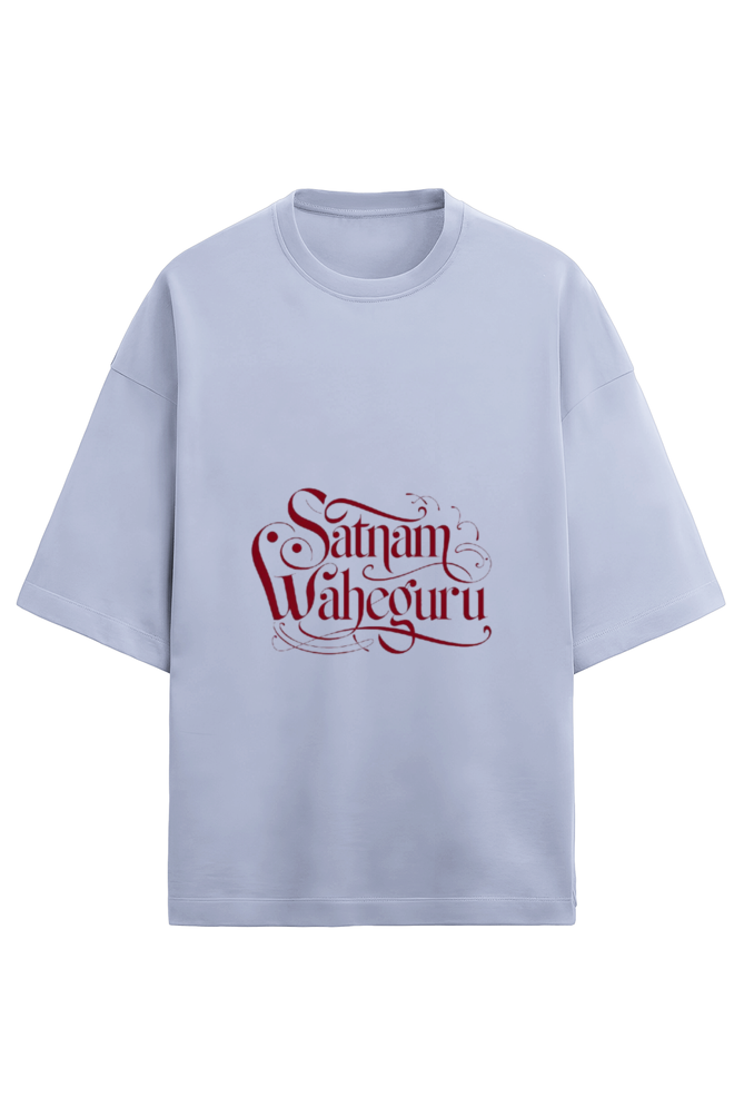 Satnam Waheguru Ji Maharaj - Unisex Terry Oversized T-Shirt